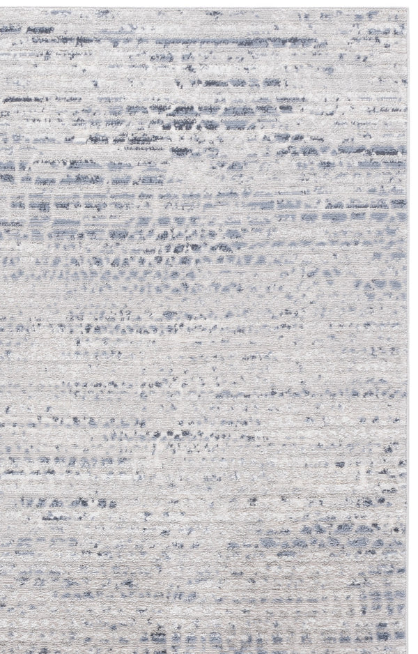 Safavieh Flint 5'3"X7'6" Grey/Blue Low-Profile Rug – Power-Loomed Turkey, 1/4" Pile, Durable Polyester Blend FIT410F-5