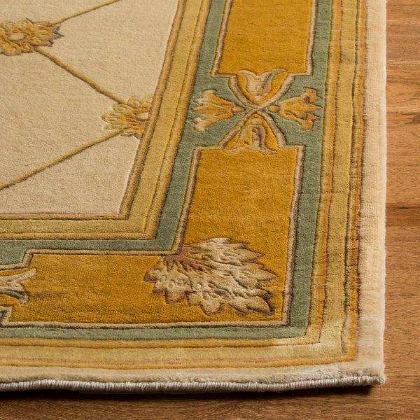 Safavieh Florence Hand Knotted Wool Pile Area Rug - Timeless Elegance With Classic Floral Design For Your Home Assorted Wool Pile Fl03a-8sq