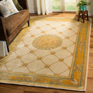 Safavieh Florence Hand Knotted Wool Pile Area Rug - Timeless Elegance With Classic Floral Design For Your Home Assorted Wool Pile Fl03a-8sq