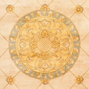 Safavieh Florence Hand Knotted Wool Pile Area Rug - Timeless Elegance With Classic Floral Design For Your Home Assorted Wool Pile Fl03a-8sq