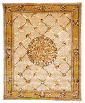 Safavieh Florence Hand Knotted Wool Pile Area Rug - Timeless Elegance With Classic Floral Design For Your Home Assorted Wool Pile Fl03a-8sq