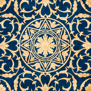 Safavieh Florence 8' X 10' Hand-knotted Wool Area Rug In Navy And Black – Luxurious Elegance For Any Room Navy ,Black Wool Pile Fl06a-8