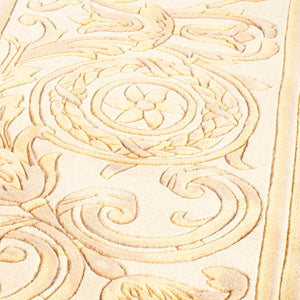 Safavieh Florence Hand-knotted Wool Area Rug - Luxurious Navy And Cream Design For Timeless Home Elegance Assorted Wool Pile Fl09a-8