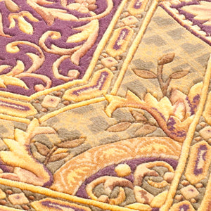 Safavieh Florence Luxurious Hand-knotted Area Rug - Elegant Floral Design In Deep Purples And Rich Golds Assorted Wool Pile Fl10a-8r