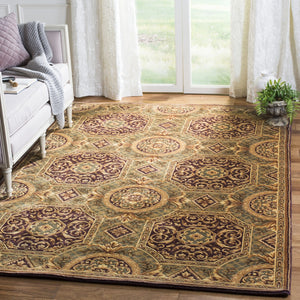 Safavieh Florence Luxurious Hand-knotted Area Rug - Elegant Floral Design In Deep Purples And Rich Golds Assorted Wool Pile Fl10a-8r