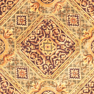 Safavieh Florence Luxurious Hand-knotted Area Rug - Elegant Floral Design In Deep Purples And Rich Golds Assorted Wool Pile Fl10a-8r