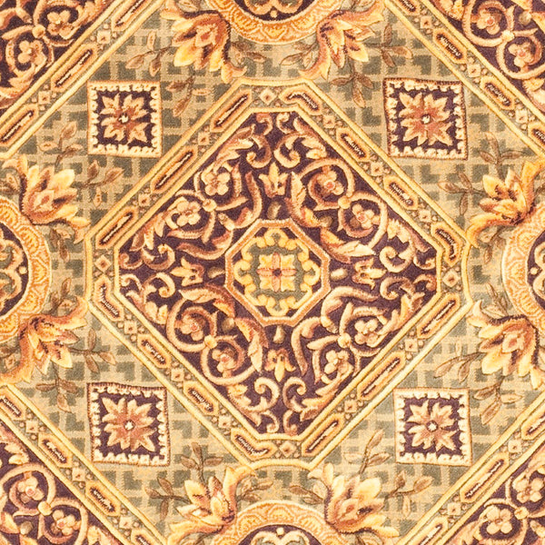 Safavieh Florence Luxurious Hand-knotted Area Rug - Elegant Floral Design In Deep Purples And Rich Golds Assorted Wool Pile Fl10a-8r