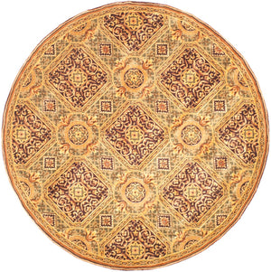 Safavieh Florence Luxurious Hand-knotted Area Rug - Elegant Floral Design In Deep Purples And Rich Golds Assorted Wool Pile Fl10a-8r