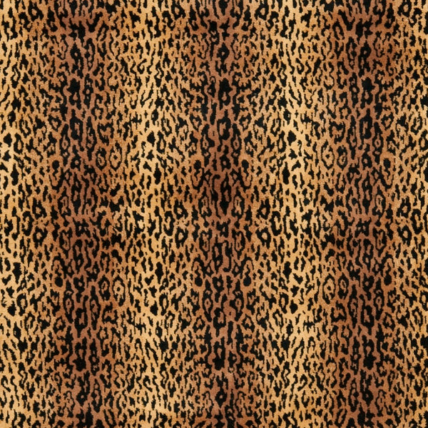 Safavieh Florence Hand-knotted Wool Area Rug - Luxurious Leopard Print With Floral Border For Timeless Elegance Assorted Wool Pile Fl11a-8sq