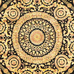 Safavieh Florence Hand-knotted Wool Area Rug - Luxurious Navy And Gold Design For Timeless Home Elegance Assorted Wool Pile Fl13a-8sq