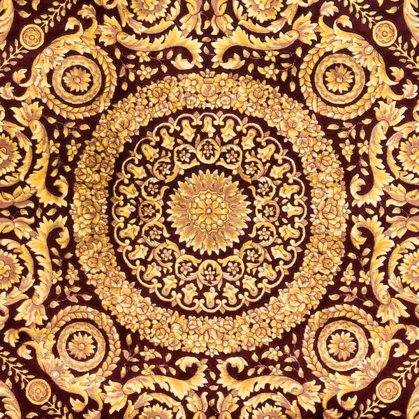 Safavieh Florence Hand-knotted Wool Area Rug - Luxurious Navy And Gold Design For Timeless Home Elegance Assorted Wool Pile Fl13b-8sq