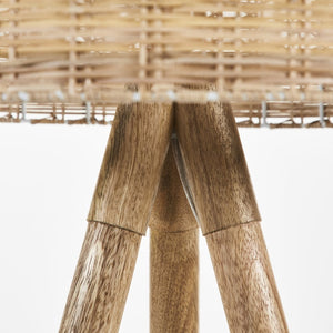 Safavieh AKROYD, 63-Inch Natural Wood Floor Lamp - Elegant Lighting for Living Rooms & Bedrooms, Minimalist Design FLL2001A