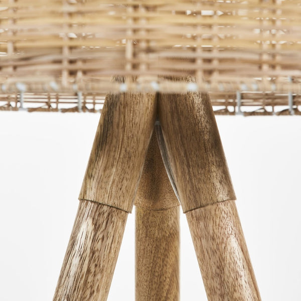 Safavieh AKROYD, 63-Inch Natural Wood Floor Lamp - Elegant Lighting for Living Rooms & Bedrooms, Minimalist Design FLL2001A