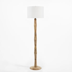Safavieh BRODIE, 60-Inch Natural Wood Floor Lamp – Elegant Design for Cozy Ambiance in Any Space FLL2002A