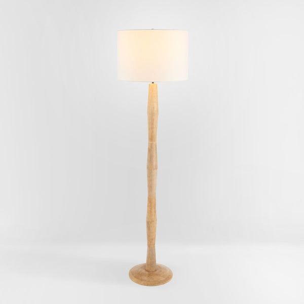 Safavieh BRODIE, 60-Inch Natural Wood Floor Lamp – Elegant Design for Cozy Ambiance in Any Space FLL2002A