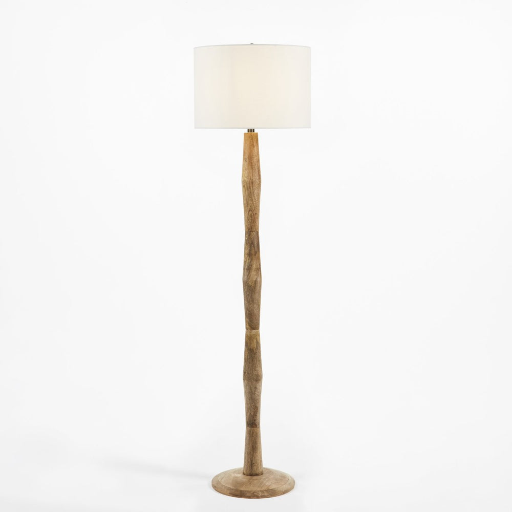 Safavieh BRODIE, 60-Inch Natural Wood Floor Lamp – Elegant Design for Cozy Ambiance in Any Space FLL2002A