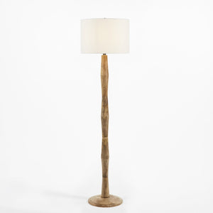 Safavieh BRODIE, 60-Inch Natural Wood Floor Lamp – Elegant Design for Cozy Ambiance in Any Space FLL2002A