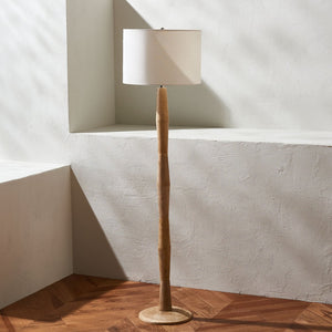 Safavieh BRODIE, 60-Inch Natural Wood Floor Lamp – Elegant Design for Cozy Ambiance in Any Space FLL2002A