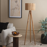 Safavieh Nalani, 62 Inch, Natural, Mango Wood/Cane/Iron Floor Lamp FLL3007A