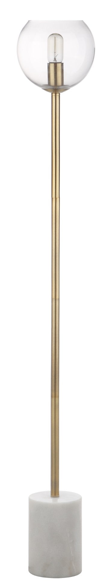 Safavieh BRADLEY, 61-Inch Gold Iron/Marble Floor Lamp - Elegant Design for Living Rooms, Studies & More! FLL4002A