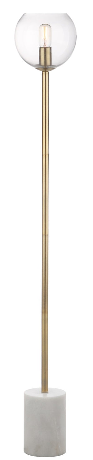 Safavieh BRADLEY, 61-Inch Gold Iron/Marble Floor Lamp - Elegant Design for Living Rooms, Studies & More! FLL4002A