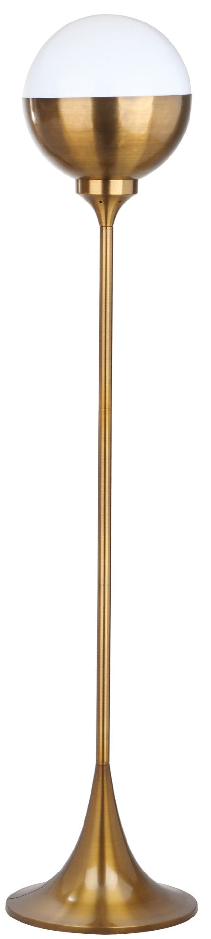 Safavieh RENATO, RENATO Floor Lamp - 63.5 Inch Brass & Iron Design for Elegant Lighting in Living Rooms & Bedrooms FLL4006A