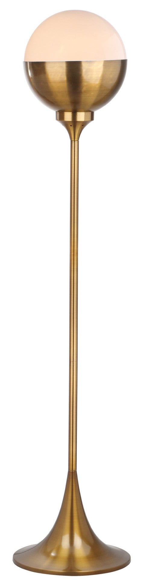 Safavieh RENATO, RENATO Floor Lamp - 63.5 Inch Brass & Iron Design for Elegant Lighting in Living Rooms & Bedrooms FLL4006A
