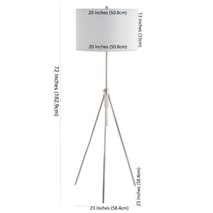 Safavieh CIPRIANA, 72-Inch Silver/White Floor Lamp for Modern Ambiance, Stylish Lighting for Any Room FLL4007B
