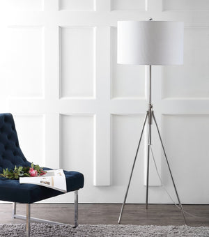 Safavieh CIPRIANA, 72-Inch Silver/White Floor Lamp for Modern Ambiance, Stylish Lighting for Any Room FLL4007B