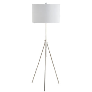 Safavieh CIPRIANA, 72-Inch Silver/White Floor Lamp for Modern Ambiance, Stylish Lighting for Any Room FLL4007B