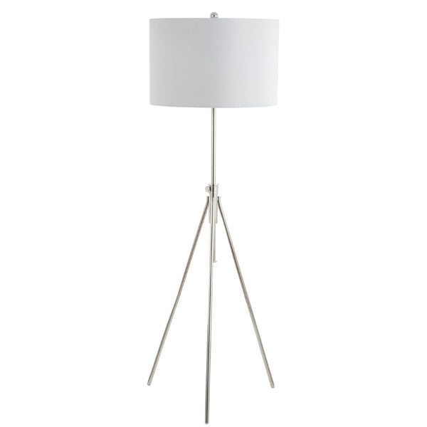 Safavieh CIPRIANA, 72-Inch Silver/White Floor Lamp for Modern Ambiance, Stylish Lighting for Any Room FLL4007B