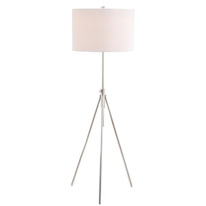 Safavieh CIPRIANA, 72-Inch Silver/White Floor Lamp for Modern Ambiance, Stylish Lighting for Any Room FLL4007B