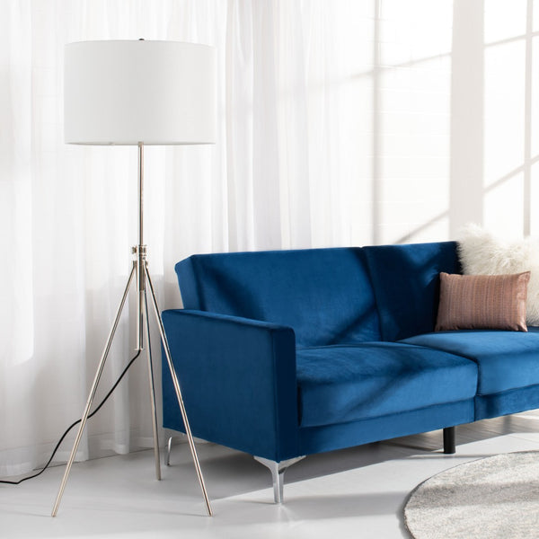 Safavieh CIPRIANA, 72-Inch Silver/White Floor Lamp for Modern Ambiance, Stylish Lighting for Any Room FLL4007B