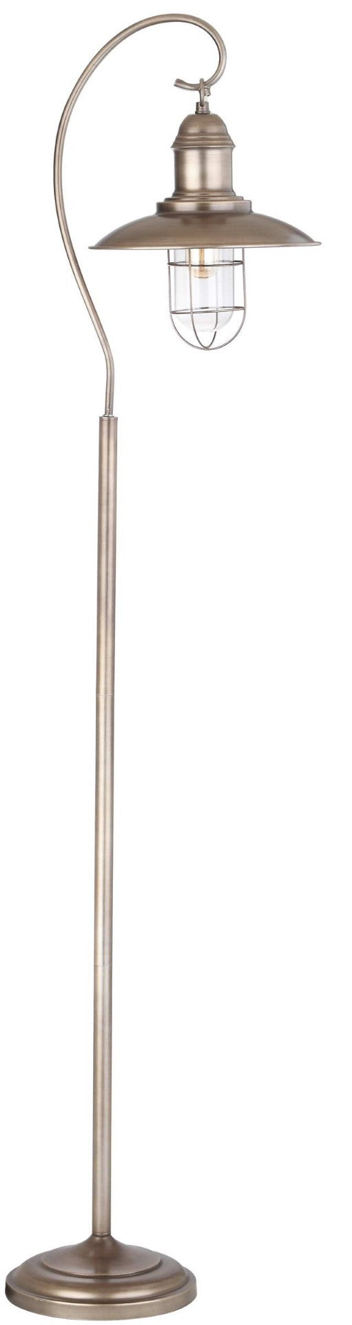 Safavieh ROMELO, 66.5 Inch Silver Iron Floor Lamp – Modern Design with Antiqued Gold Base for Stylish Lighting FLL4012A
