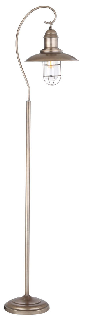 Safavieh ROMELO, 66.5 Inch Silver Iron Floor Lamp – Modern Design with Antiqued Gold Base for Stylish Lighting FLL4012A