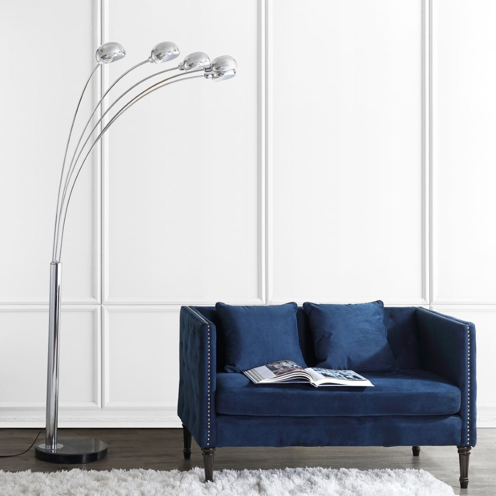 Safavieh Gerrit Arc Floor Lamp Chrome FLL4024A