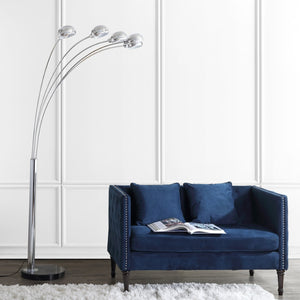 Safavieh Gerrit Arc Floor Lamp Chrome FLL4024A