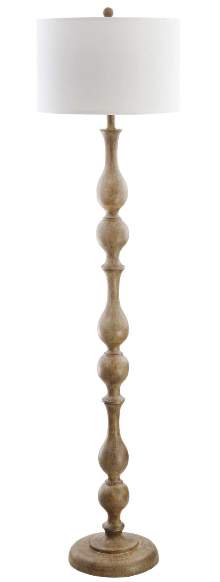 Safavieh GLENDORA, 64-Inch Brown Polyresin Floor Lamp for Elegant Ambience in Living Rooms & Bedrooms FLL4031A