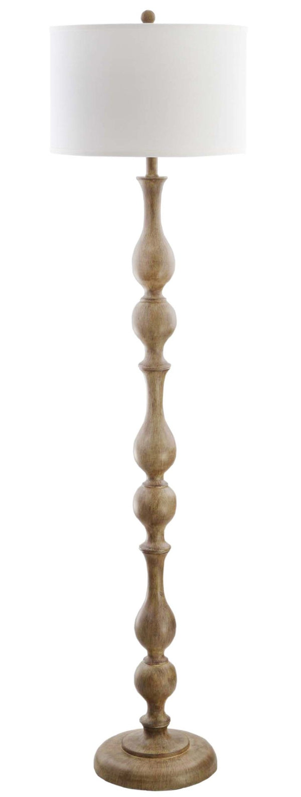 Safavieh GLENDORA, 64-Inch Brown Polyresin Floor Lamp for Elegant Ambience in Living Rooms & Bedrooms FLL4031A
