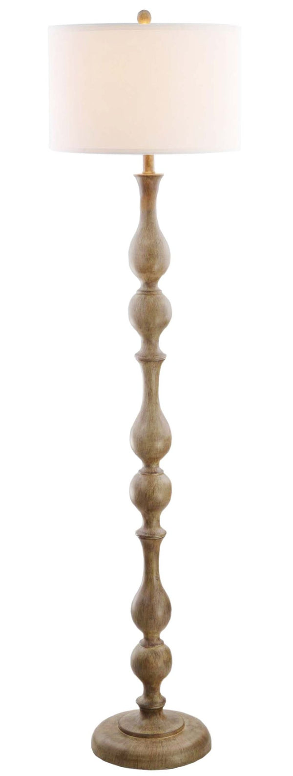 Safavieh GLENDORA, 64-Inch Brown Polyresin Floor Lamp for Elegant Ambience in Living Rooms & Bedrooms FLL4031A