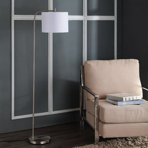 Safavieh RAFIN, 61.5-Inch Nickel Iron Floor Lamp – Modern Minimalist Design for Stylish Ambient Lighting FLL4033A