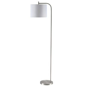 Safavieh RAFIN, 61.5-Inch Nickel Iron Floor Lamp – Modern Minimalist Design for Stylish Ambient Lighting FLL4033A