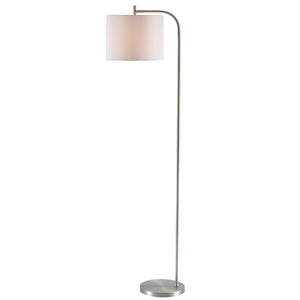 Safavieh RAFIN, 61.5-Inch Nickel Iron Floor Lamp – Modern Minimalist Design for Stylish Ambient Lighting FLL4033A