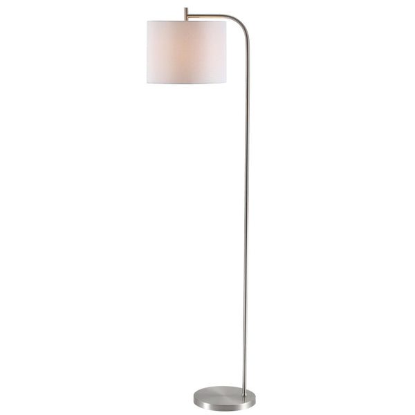 Safavieh RAFIN, 61.5-Inch Nickel Iron Floor Lamp – Modern Minimalist Design for Stylish Ambient Lighting FLL4033A