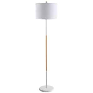 Safavieh MELROSE, 58.5 Inch Modern White Iron Floor Lamp for Elegant Ambient Lighting in Any Room FLL4034A