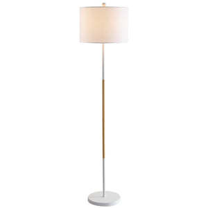 Safavieh MELROSE, 58.5 Inch Modern White Iron Floor Lamp for Elegant Ambient Lighting in Any Room FLL4034A