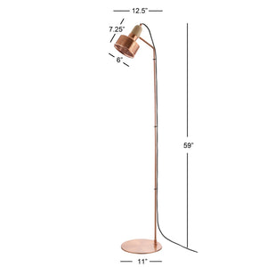 Safavieh Leston Floor Lamp Copper FLL4037A