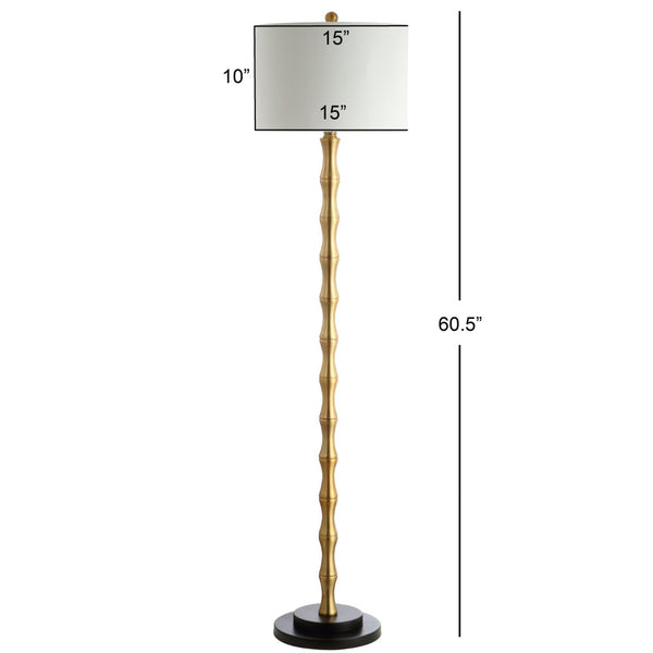 Safavieh KOLTEN, 60.5-Inch Brass & Iron Floor Lamp – Elegant Minimalist Design for Living Room & Office Decor FLL4045A