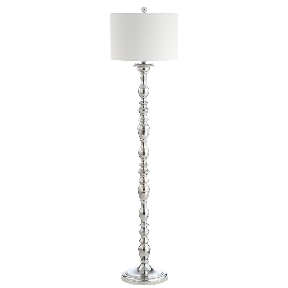 Safavieh WILHELMINA, 62-Inch Chrome Iron Floor Lamp - Modern Minimalist Design for Stylish Ambient Lighting FLL4054A