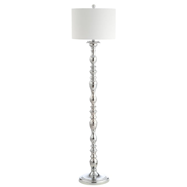 Safavieh WILHELMINA, 62-Inch Chrome Iron Floor Lamp - Modern Minimalist Design for Stylish Ambient Lighting FLL4054A